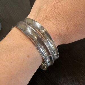 Solid Sterling silver cuff bracelet!